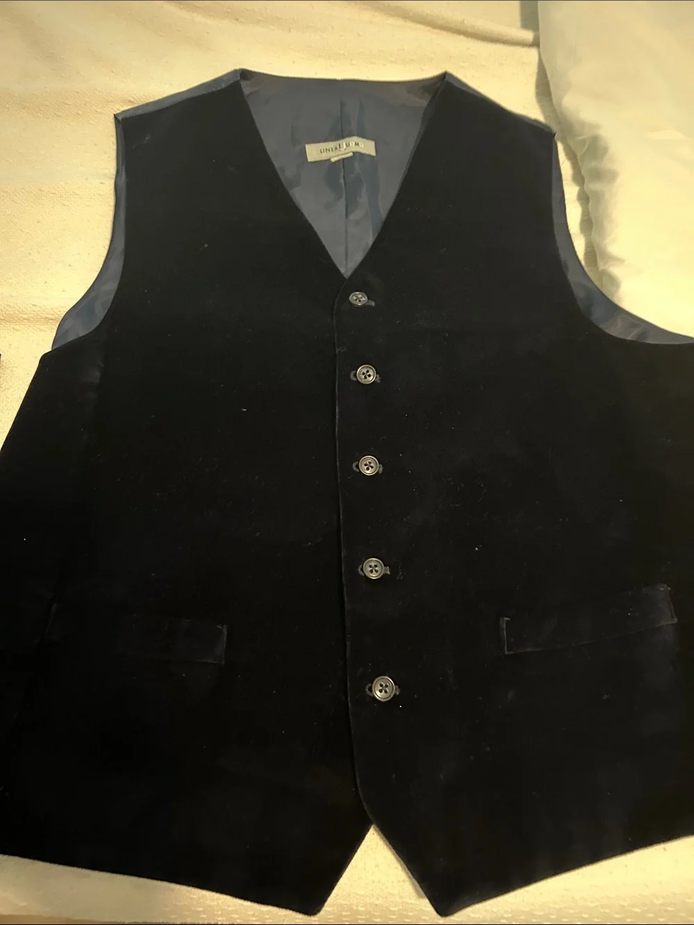 Men’s velvet vests size 3XL black or blue